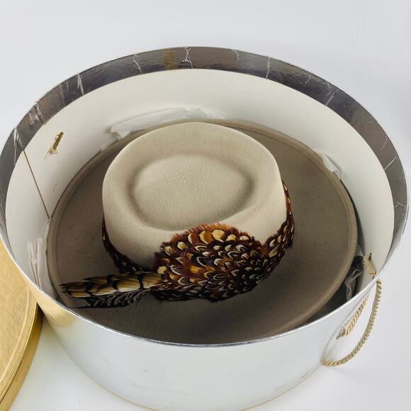 Hats by Katie Pure Wool Fedora Women\'s Hat Pheasant Band; Nordstrom Made in USA main image 7